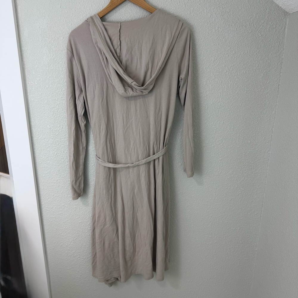 Eileen Fisher Taupe Women's Hooded Robe Sz small - Picture 5 of 8
